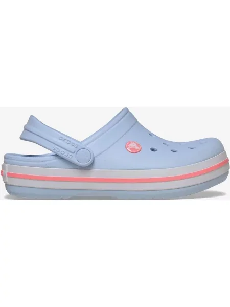 Klapki Crocs Crocband Clog jasne różowe junior niebieskie