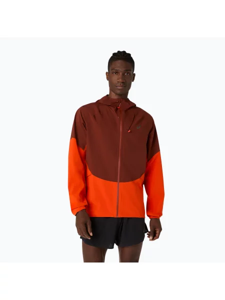 Geacă de alergare pentru bărbați ASICS Metarun Legend Jacket cherry tomato/singed red roșu