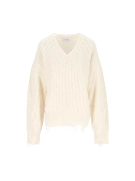 Sweter Amish biały