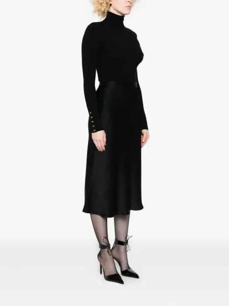 Rochie midi Elisabetta Franchi până la genunchi de costum negru
