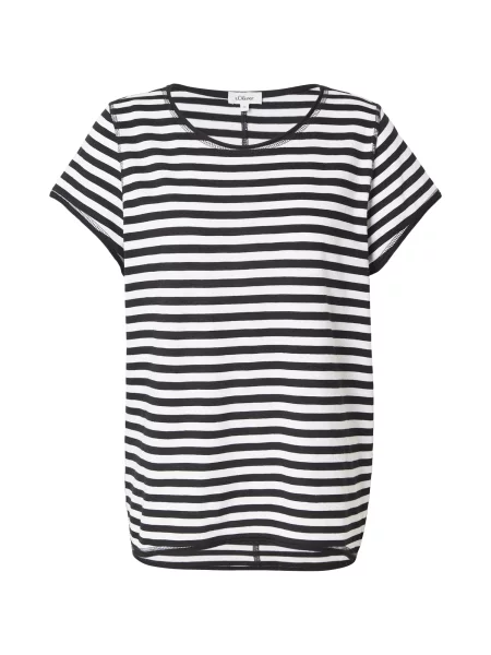 S.Oliver Tricou negru alb
