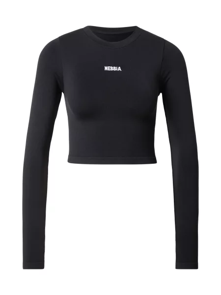 NEBBIA Tricou funcțional Seamless POWER negru alb