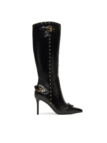 Versace Jeans Couture kozaki na szpilce czarny