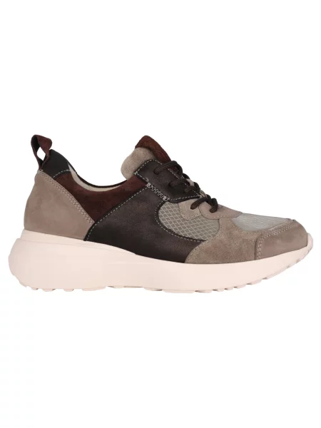 Sneakersy Waldläufer brązowe