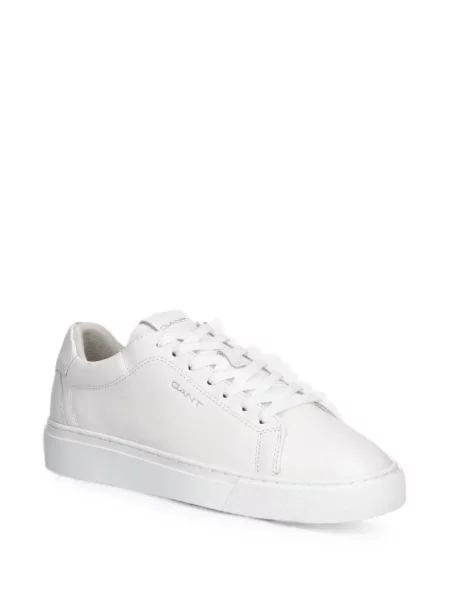 Sneakerși Gant din piele cu imagine alb