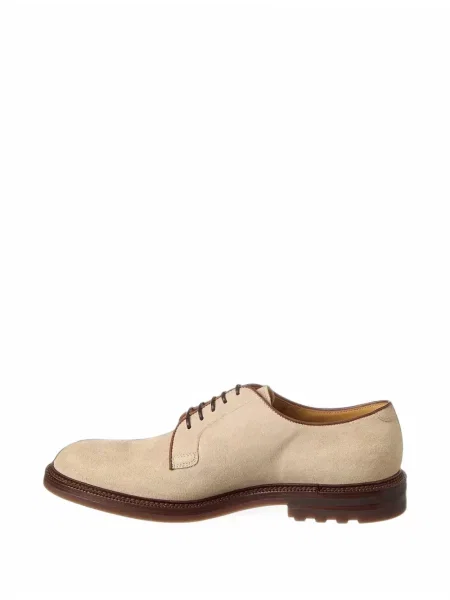 Pantofi derby Brunello Cucinelli din piele de căprioară maro