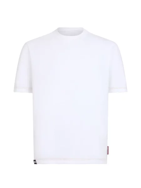 Tricou Dsquared2 cu decolteu în V alb