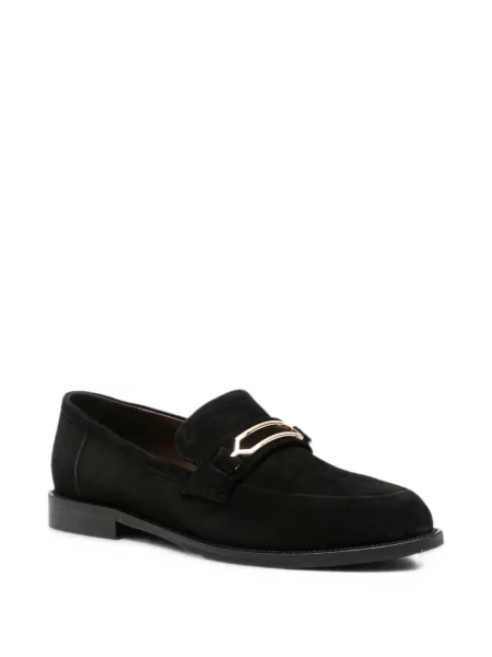 Loafers Linda Baumann σουέντ με αγκράφα μαύρο