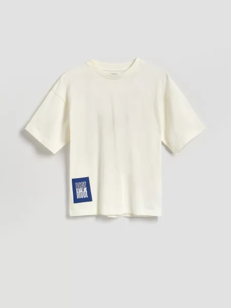 Reserved Tricou din crem