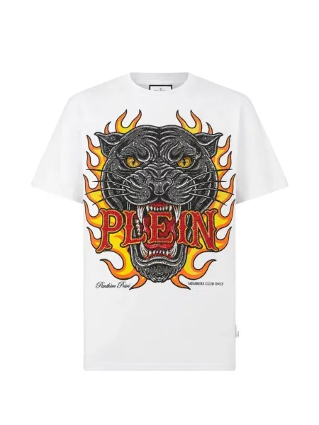 Μπλούζα Philipp Plein πέτρες λευκό
