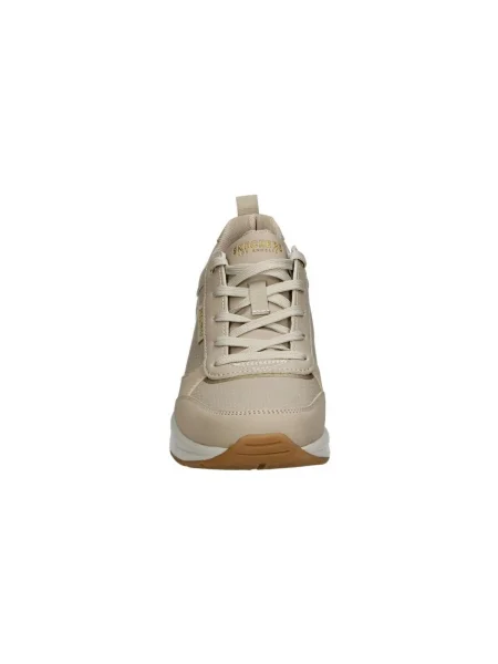 Pöttyös félcipő Skechers bézs