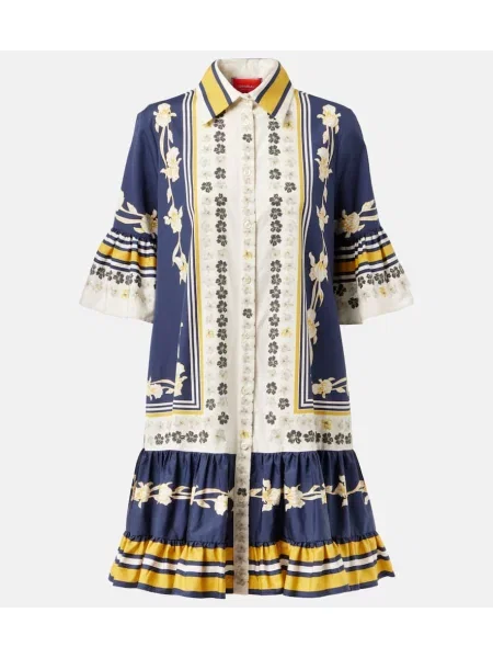 Rochie tip cămașă La Doublej cu imagine din poplin de costum