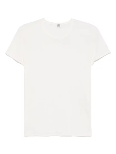 Jedwabna koszulka Toteme biała