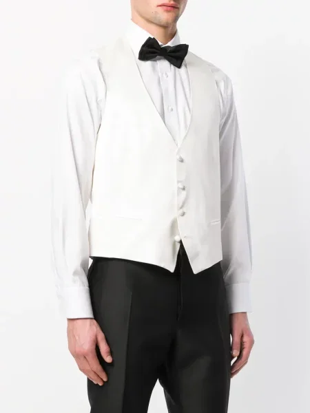 Klasická vesta Dell'oglio bílá