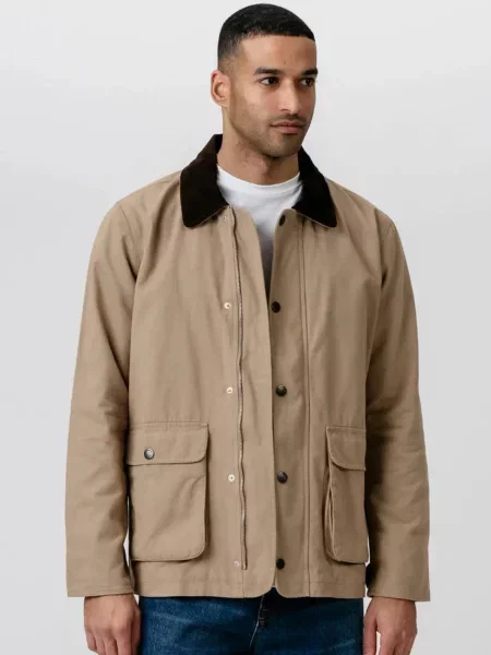 TEESHOPPEN Geacă de primăvară-toamnă Twill Jacket bej