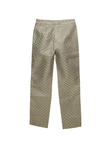 Pantaloni Maje cu model floral din jacard
