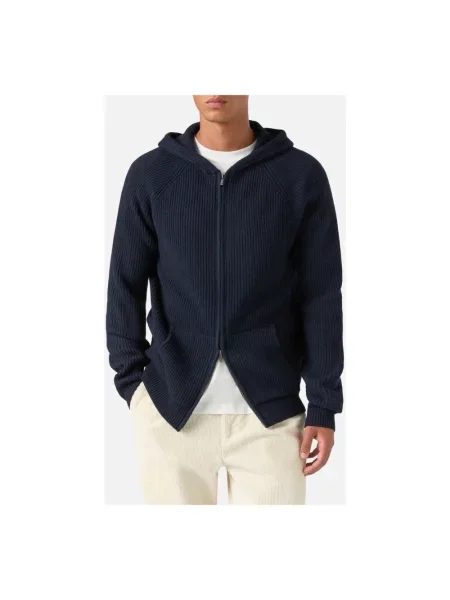 Bluza rozpinana Mc2 Saint Barth wełniana niebieska