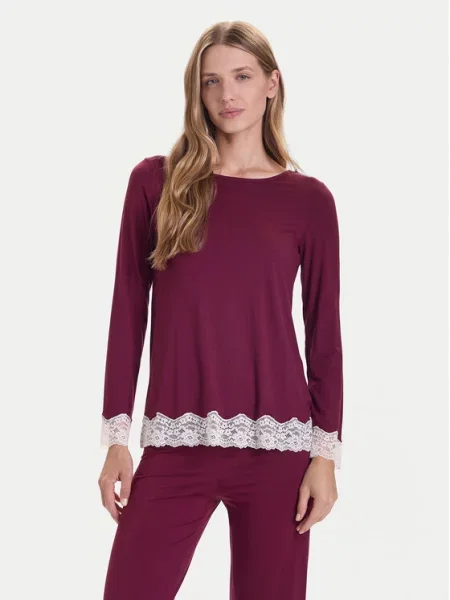 United Colors Of Benetton Zgornji del pižame Bordo rdeča