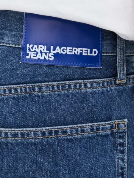 Дънкови шорти Karl Lagerfeld Jeans синьо