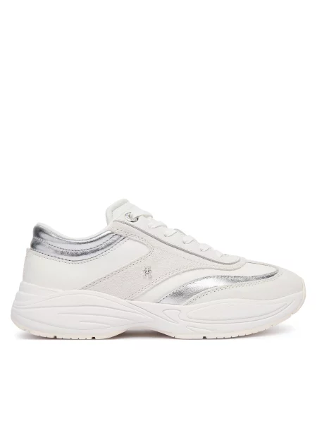 Tommy Hilfiger Laisvalaikio batai Th Modern Sporty Runner Leather balta