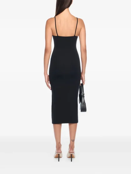 Rochie midi Off-white până la genunchi de costum alb