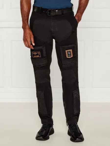 Aeronautica Militare Pantaloni din negru