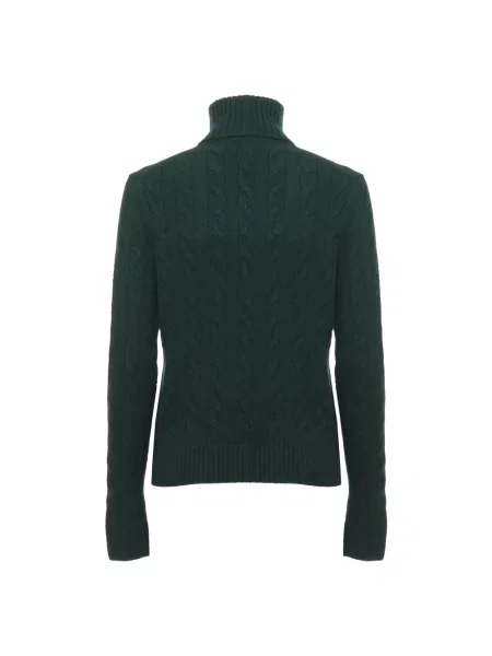 Sweter z golfem Ralph Lauren wełniany zielony