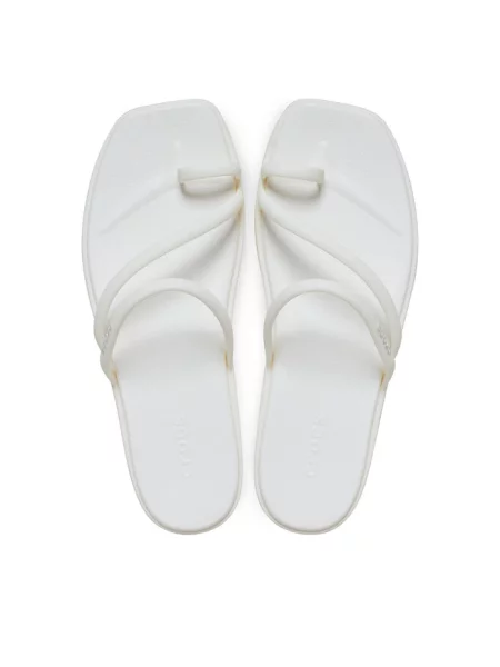 Japonki Crocs beżowe