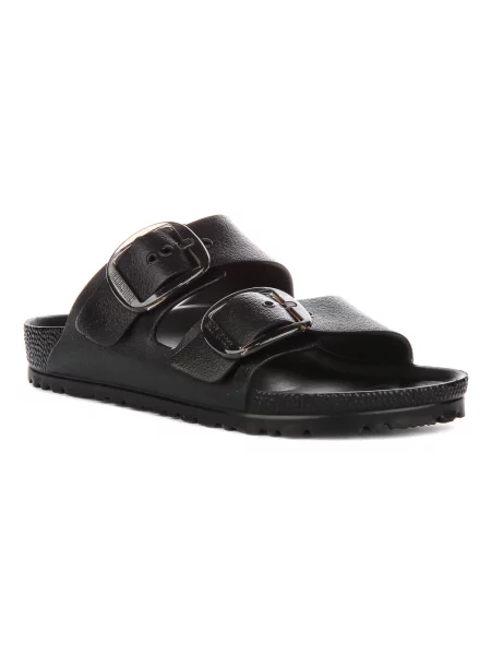 Klapki Birkenstock na sprzączkę czarne