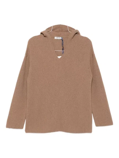 Πουλόβερ 's Max Mara με κουκούλα καφέ