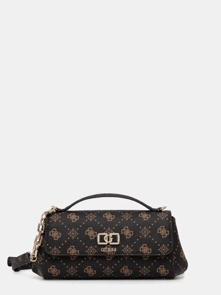 Guess geantă crossbody pentru femei cu imitație de piele EMELIE maro