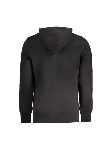 Bluza z kapturem Calvin Klein z nadrukiem czarna