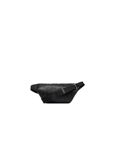 Calvin Klein Ľadvinka Emblem Aop Deboss Waistbag čierna