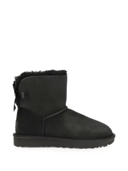 Cizme scurte Ugg cu funde negru