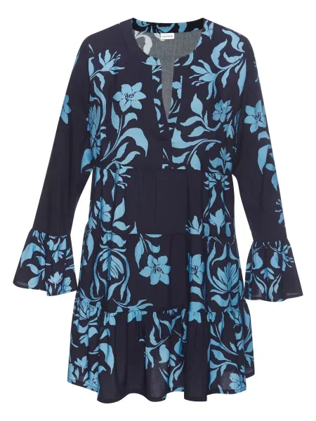 LASCANA Rochie bleumarin / deschis albastru