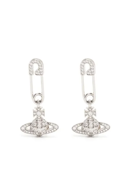 Cercei Vivienne Westwood reflectorizante argintiu