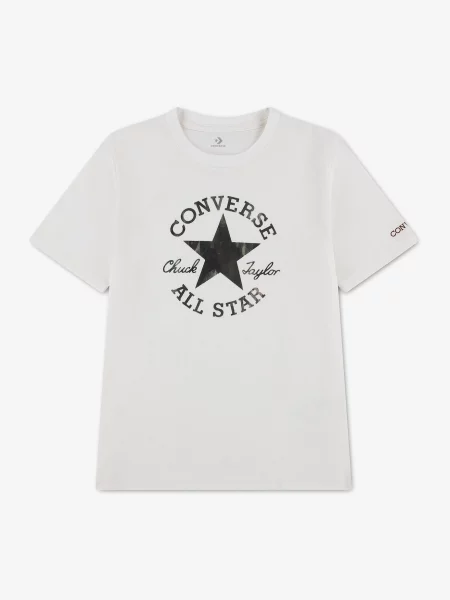 CONVERSE Tricou CNVB INDUSTRIAL BY NATURE kitt / negru alb