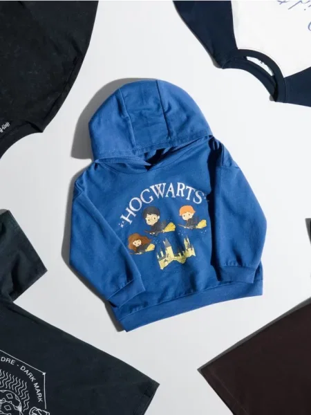 Sinsay mikina s kapucí Harry Potter námořnická modrá