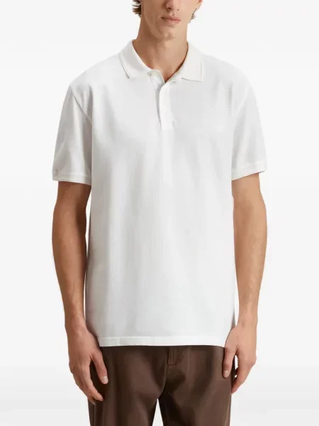 Tricou polo Woolrich alb