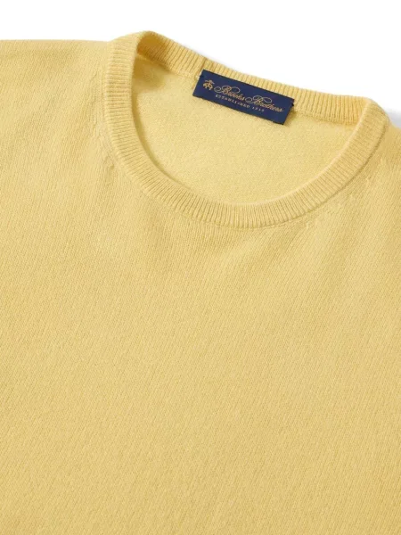 Pulover Brooks Brothers tricotate galben