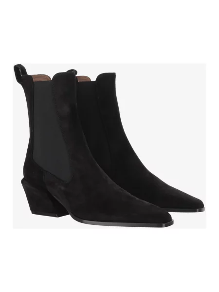 Buty do kostki Paris Texas zamszowe czarne