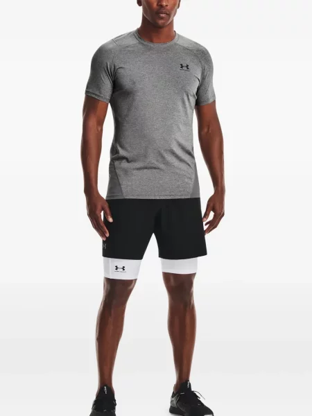 Pantaloni scurți Under Armour cu autograf alb