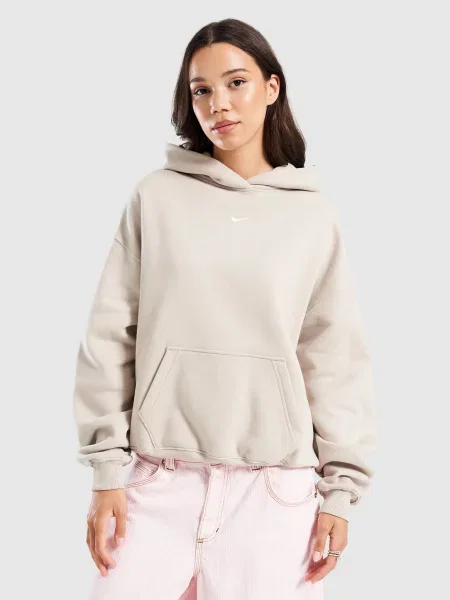 Nike Bluza Z Kapturem Studio Flc Mw Os beżowa