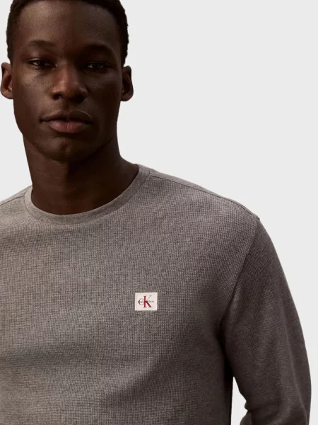 Лонгслив Calvin Klein Jeans серый
