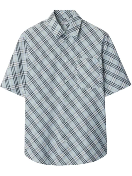 Cămașă Burberry în carouri albastru