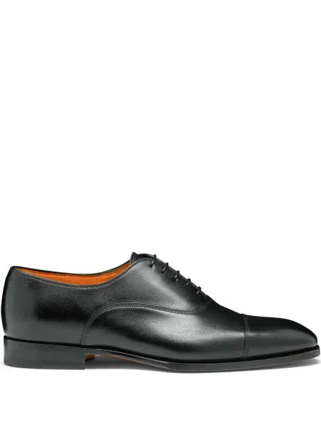 Oxford Santoni din piele negru