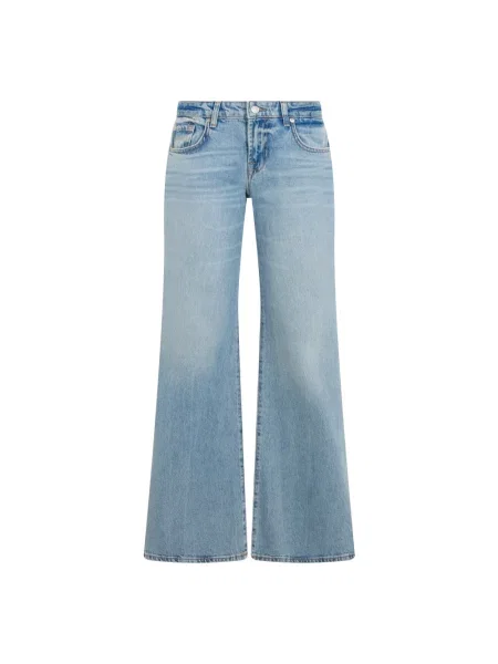 Szerokie jeansy 7 For All Mankind niebieskie