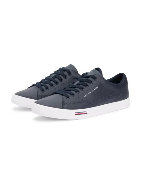 Tommy Hilfiger Tenisky Vulc Core Rwb Long Lace Lth Tmavomodrá