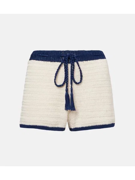 Szorty Anna Kosturova niebieskie