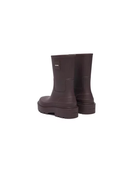 Guminiai batai Calvin Klein Rainboot Rubber Tamsiai ruda